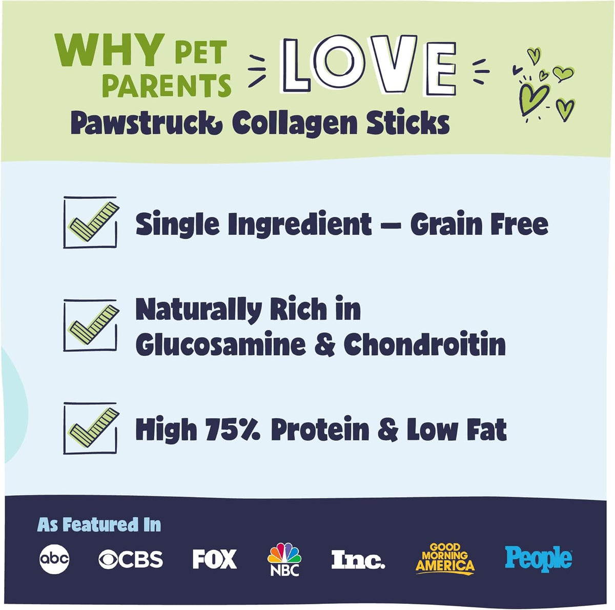 Pawstruck Natural 5-7" Beef Collagen Sticks for Dogs – Long-Lasting Rawhide Alternative, High