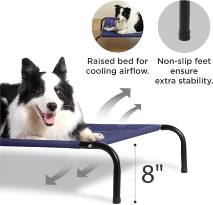 Bedsure Outdoor Elevated Dog Bed Large Sized Dog, Portable Indoor & Outdoor Cooling Raised Cot Pet