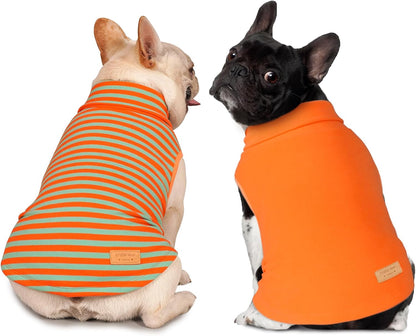 KYEESE 2Pack Dog Sweater Turtleneck Dog Sweaters for Small Dogs Male Stretchy Dogs Clothes Soft
