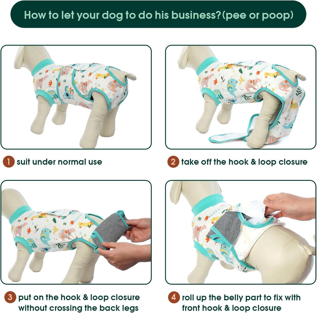 Kuoser Recovery Suit for Dogs Cats After Surgery, Professional Pet Recovery Shirt Dog Abdominal
