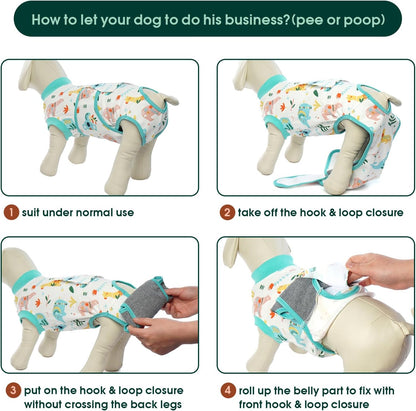 Kuoser Recovery Suit for Dogs Cats After Surgery, Professional Pet Recovery Shirt Dog Abdominal