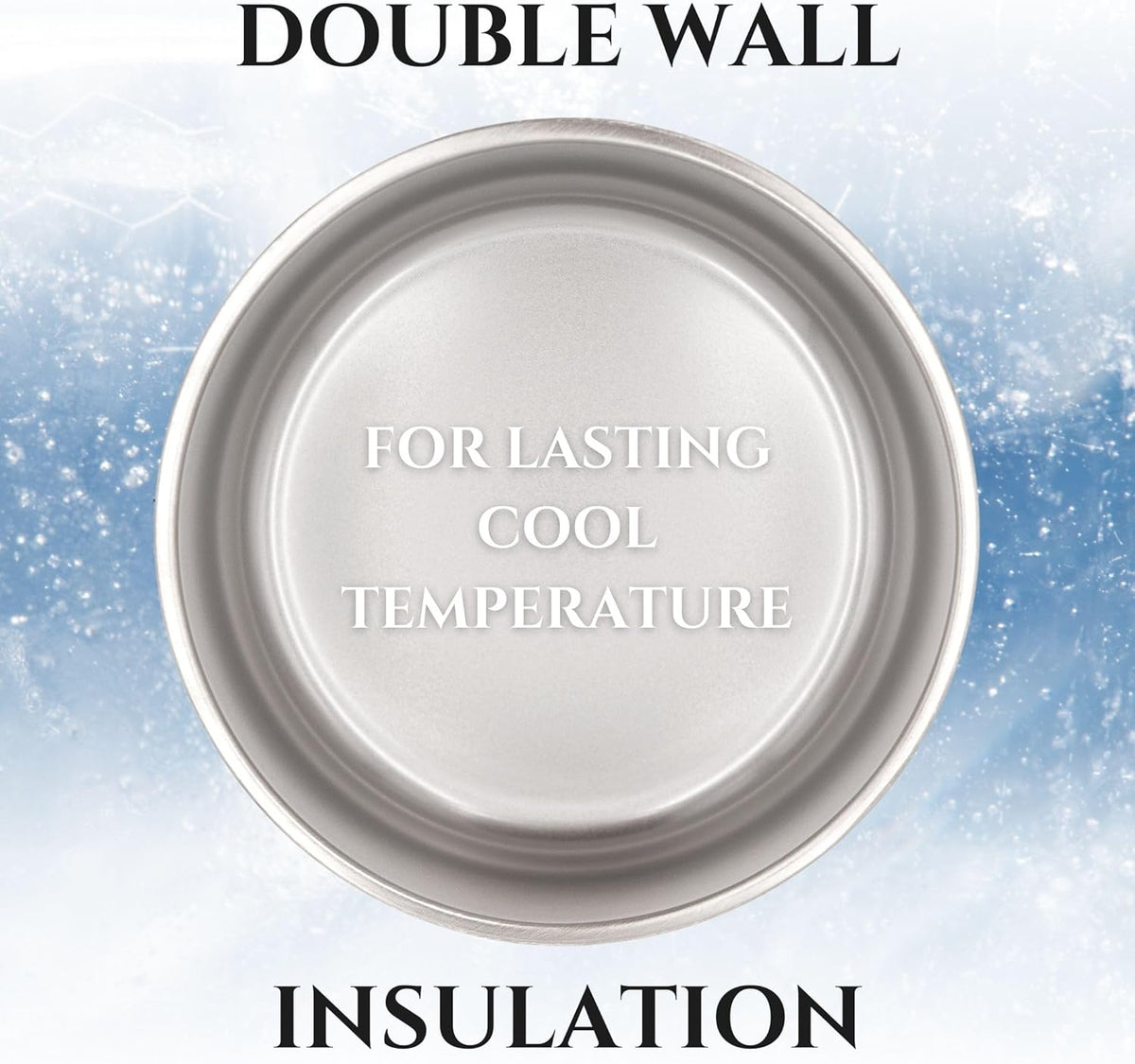 Stainless Steel Dog Bowl for Small-Large Dogs | Double Wall Insulated, Non-Slip Base Heavy Duty