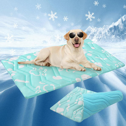 BEAUTYZOO Upgrade Dog Cooling Mat Extra Large, Reversible Self-Cooling Mat for Dogs, Thicken Pet