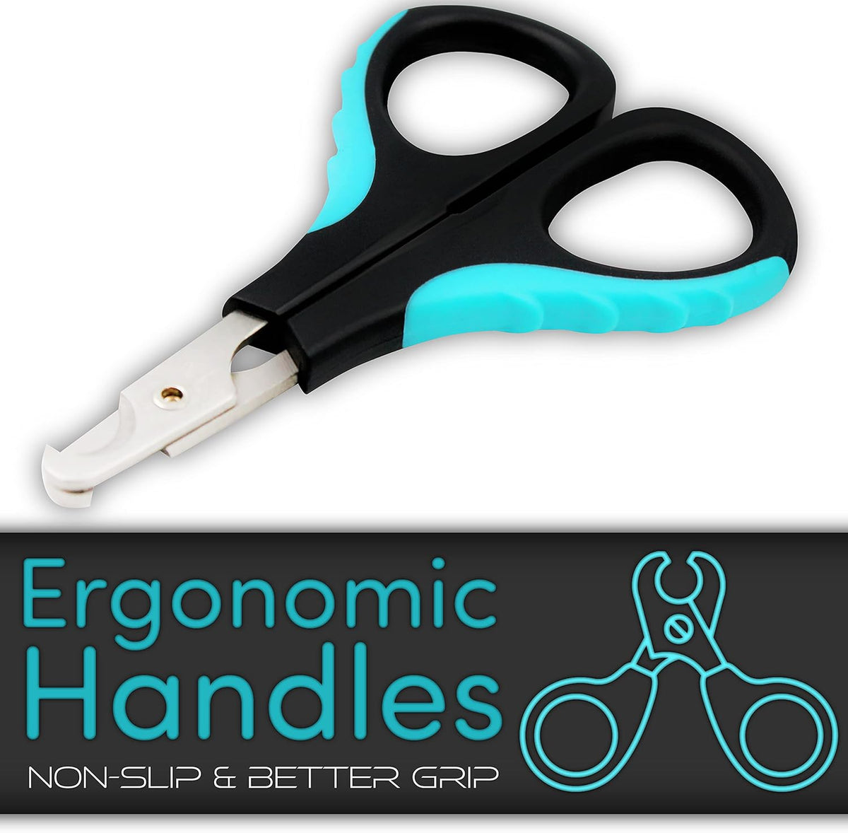 Cat Nail Clipper by H&H Pets - Professional Sharp Stainless Steel Claw Clipper Trimmer with Sturdy