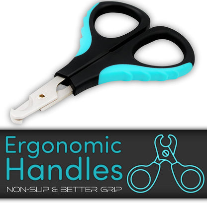 Cat Nail Clipper by H&H Pets - Professional Sharp Stainless Steel Claw Clipper Trimmer with Sturdy