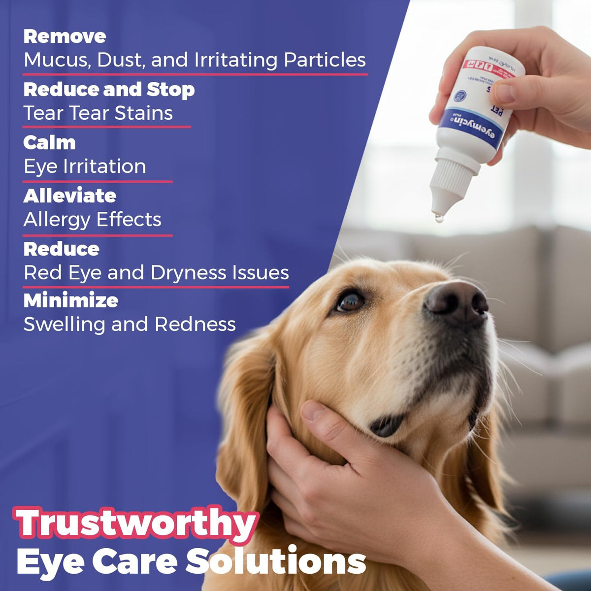 EYEMYCIN pet Eye Drops 1 fl oz Eye Drops for Dogs and Cats Vet-Recommended Dog Eye Infection