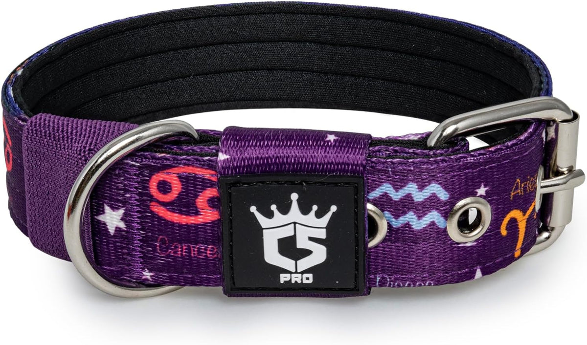 TSPRO Tactical Dog Collar 1.25 Inch Wide Thick Dog Collars with Heavy Duty Metal Buckle, Durable