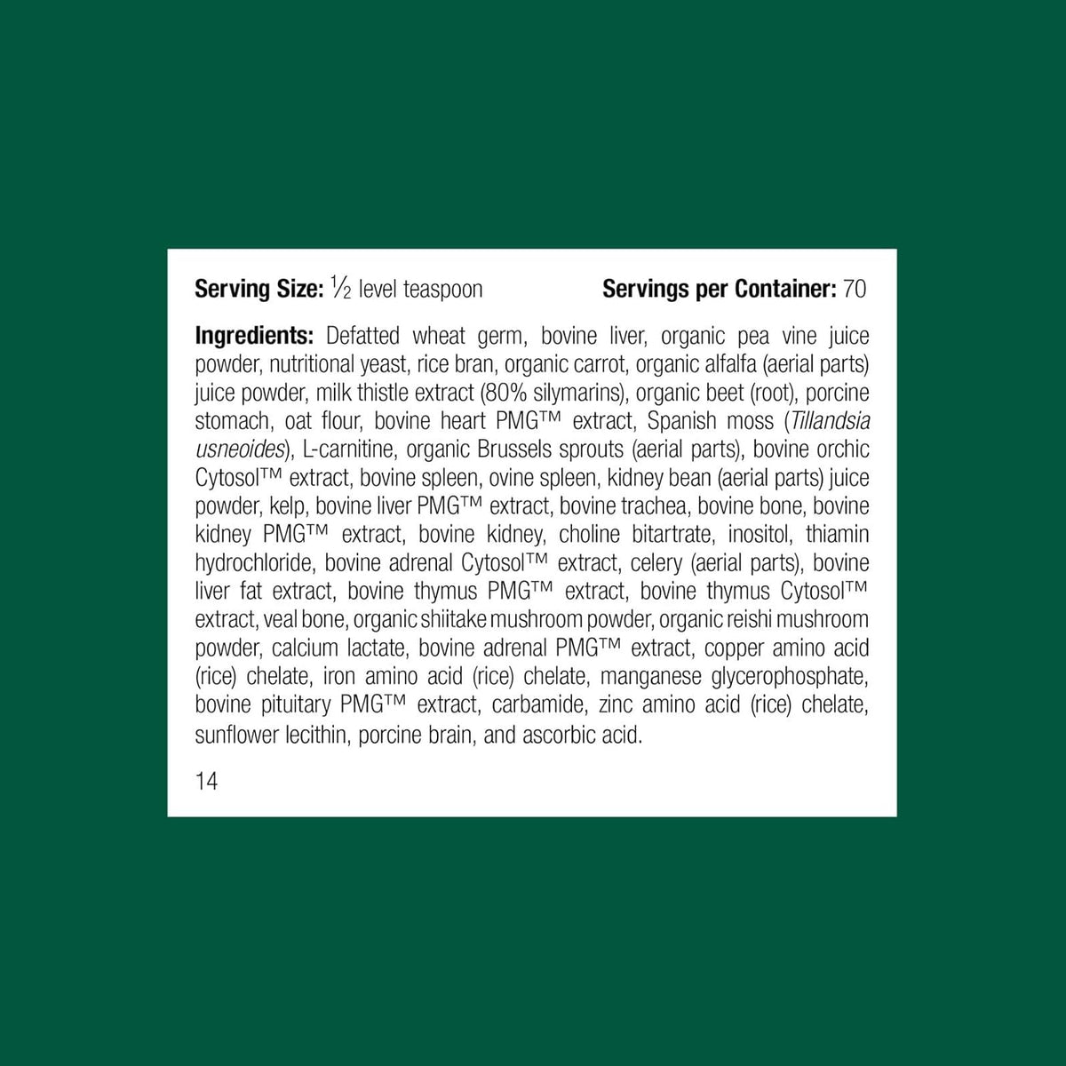 Standard Process Inc. Canine Whole Body Support - Multisystem Support Supplement for Canines