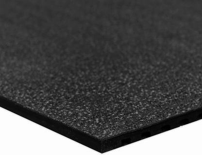 Heavy Duty Horse Stall Mats - Stable Mats, Durable 3/4 in. Thick Rubber Flooring - Solid Black