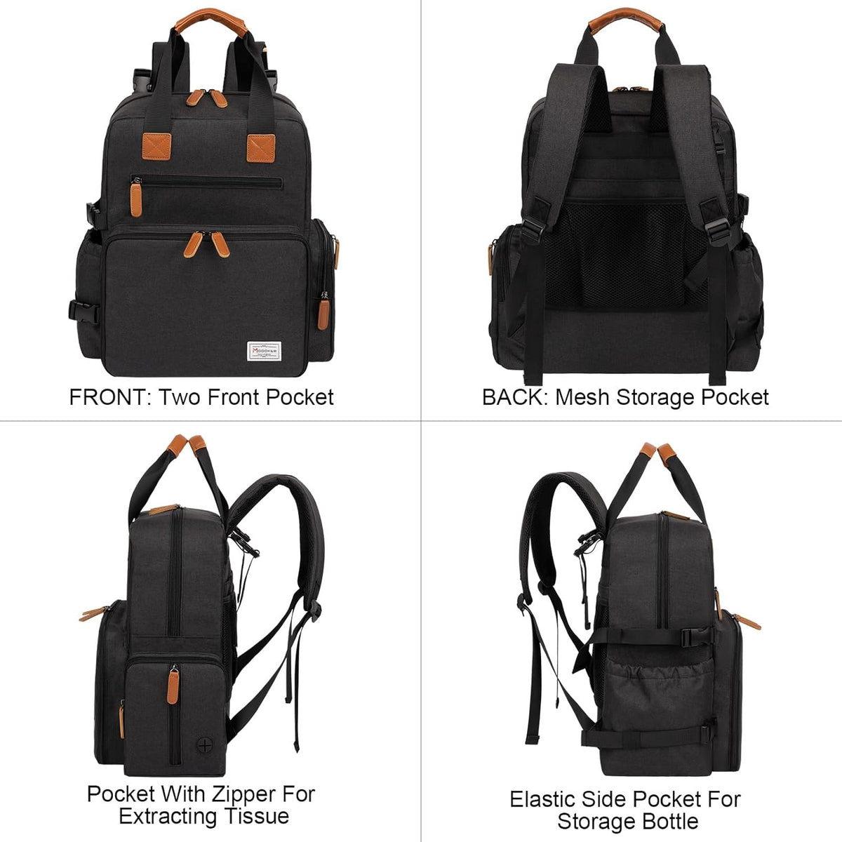 Modoker Dog Travel Bag, Airline Approved Backpack for Pet Accessories Organizer, Tote Weekend Bag
