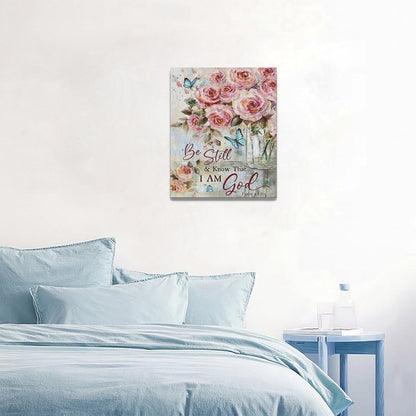 Farmhouse Rose Wall Art Christian Scripture Pictures Pink Rose Wall Decor Rustic Floral Butterfly