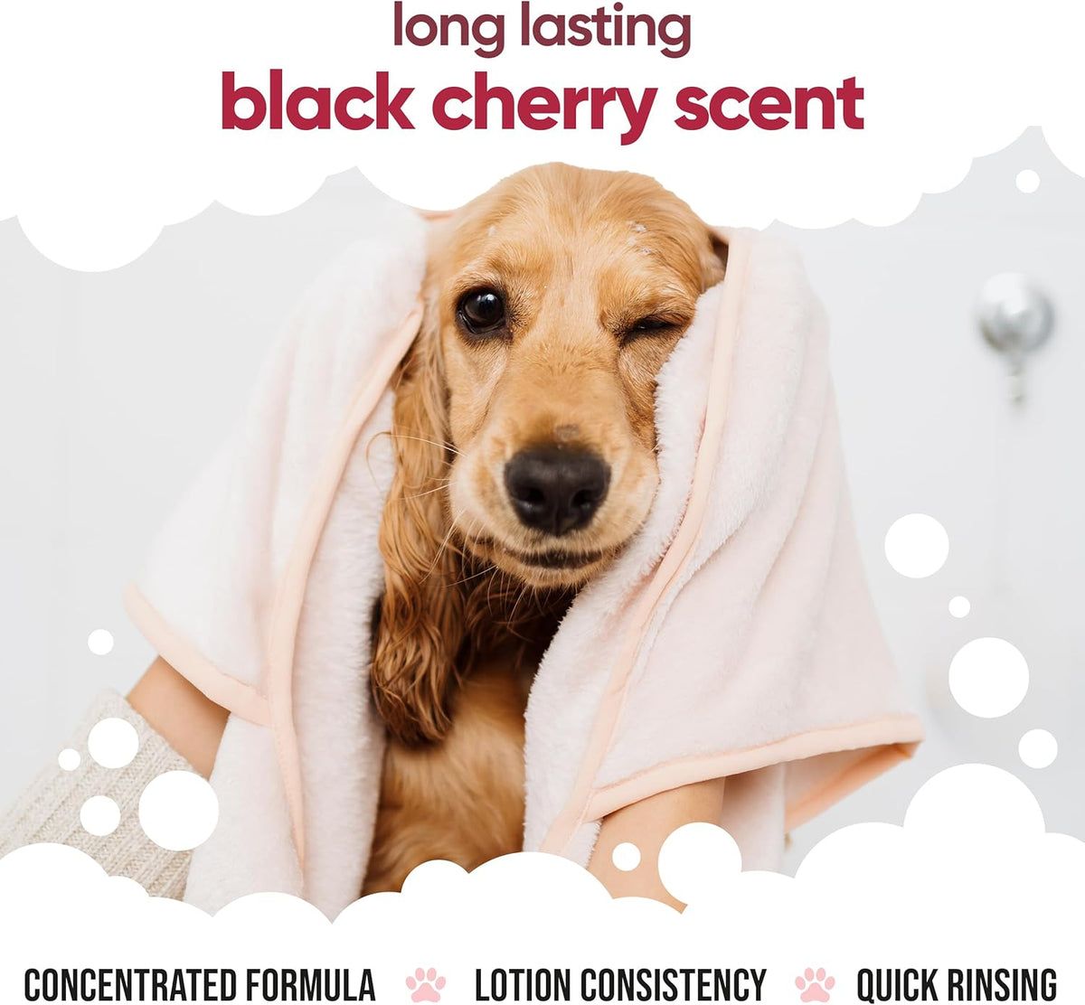 Black Cherry Dog Conditioner (169.07oz) Made with Aloe Vera, Argan Oil & Pro Vitamin B5 | Detangle