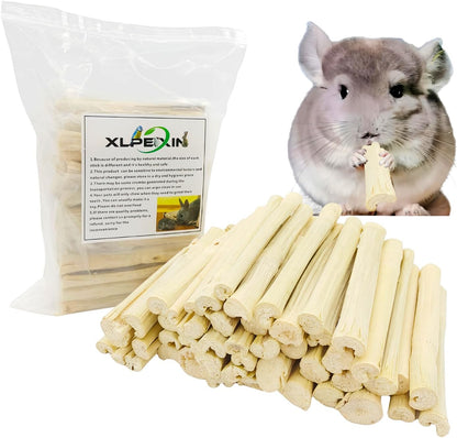300g Snacks Sweet Bamboo Chew Toy for Rabbits Chew Sticks for Hamster Chinchilla Guinea Pig,Molar