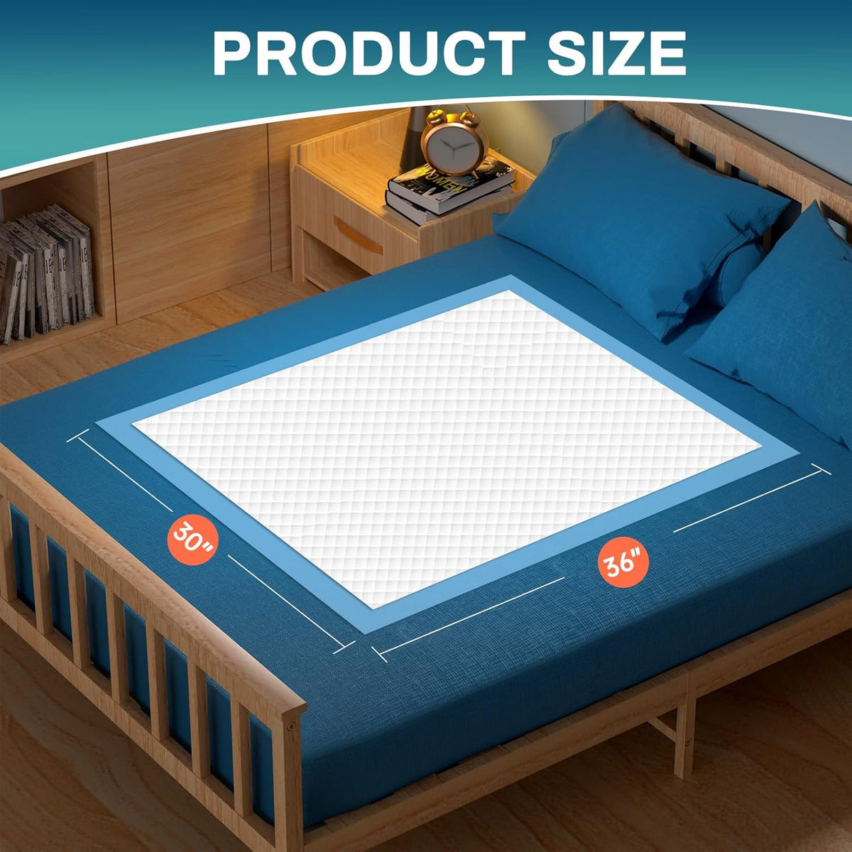 AAY Bed Pads Disposable 30" x 36" (100 Count), Extra Large Super Absorbency Disposable Underpads