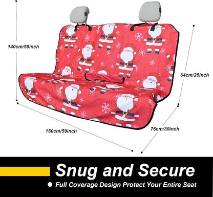 Back Seat Cover for Car Trucks Van SUV,Waterproof Rear Bench Towel Seat Covers for Dogs and