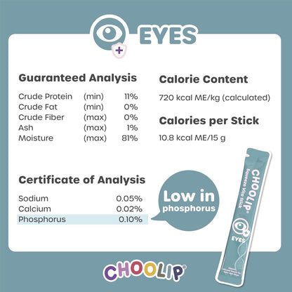 Squeeze Vita Stick Lickable Treats for Dogs & Cats. 7 Eye Health Sticks with Essential