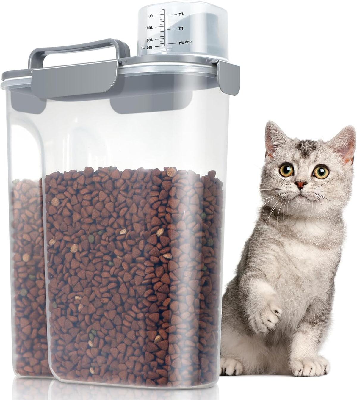 TBMax Large Cat Food Storage Container, Portable Dog Food Container with Upgraded Large Spout and