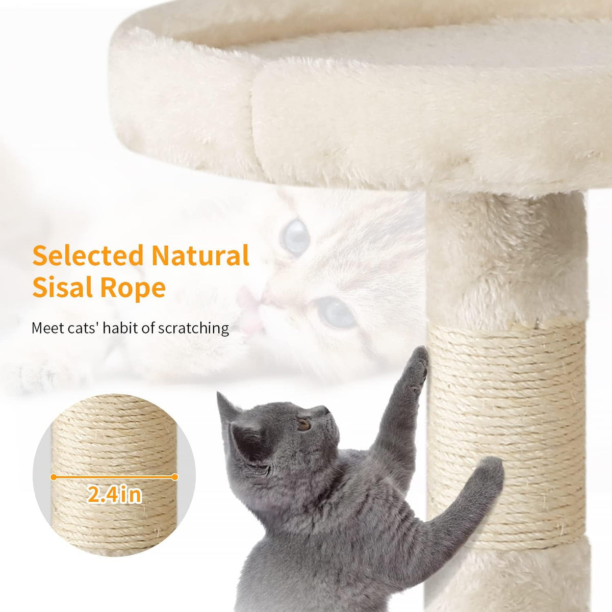 BestPet Cat Tree 36 inch Tall Scratching Toy Activity Centre Cat Tower Cat Condo Multi-Level