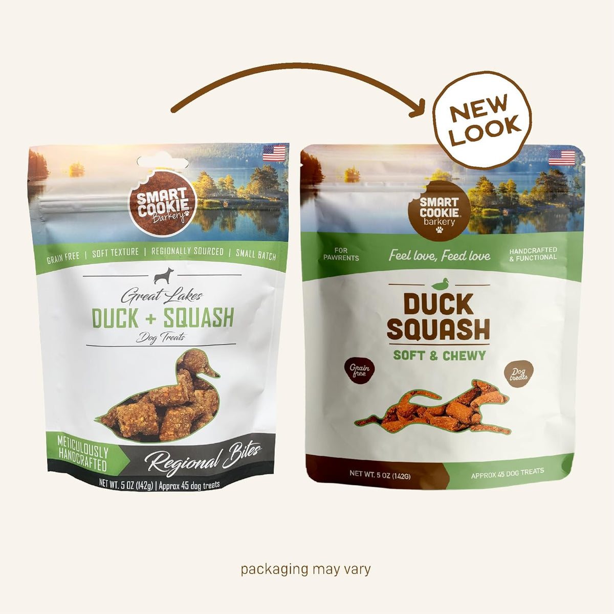 Smart Cookie All Natural Soft Dog Treats - Duck & Squash - Training Treats for Dogs with Allergies
