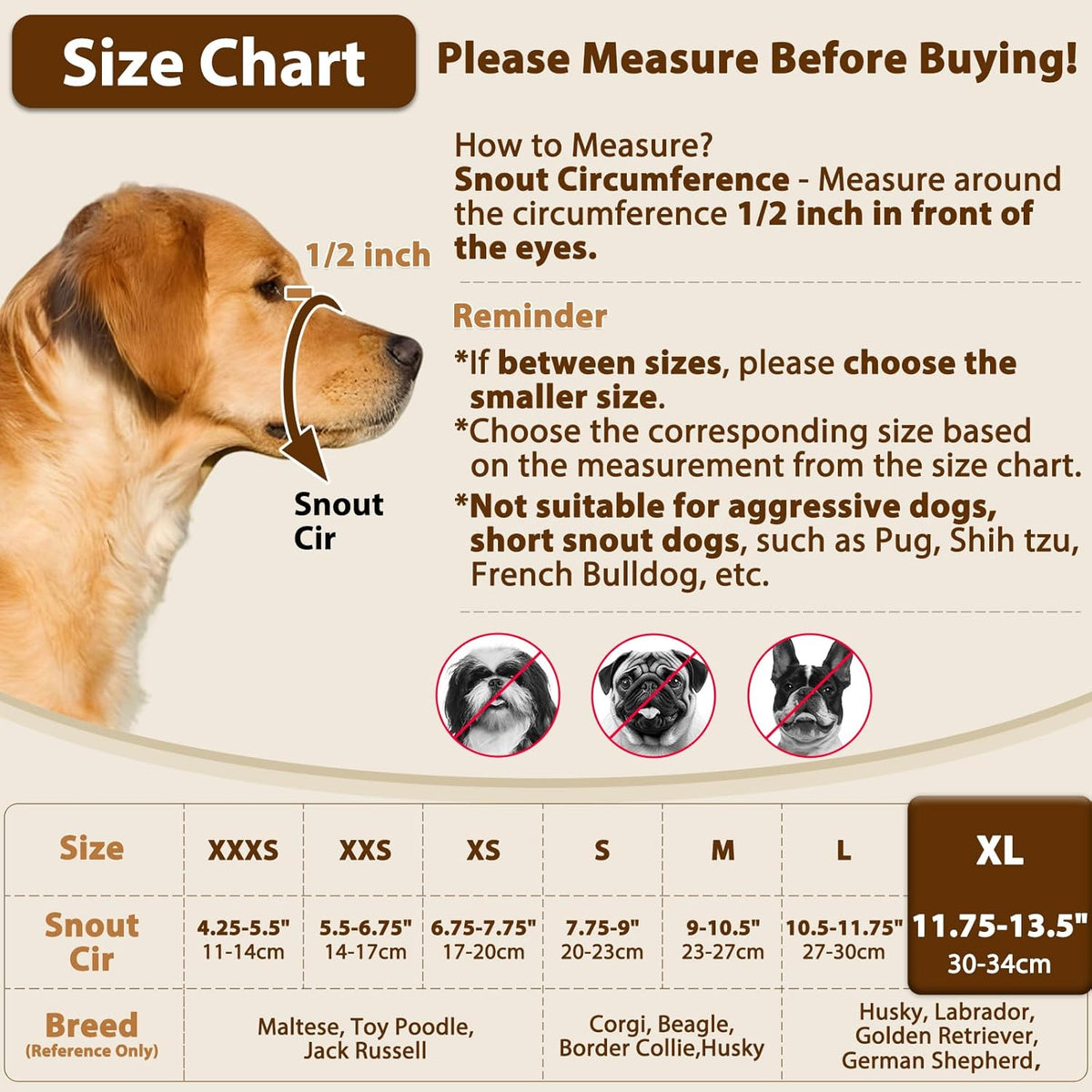 Crazy Felix Nylon Dog Muzzle for Small Medium Large Dogs, Air Mesh Breathable and Drinkable Pet