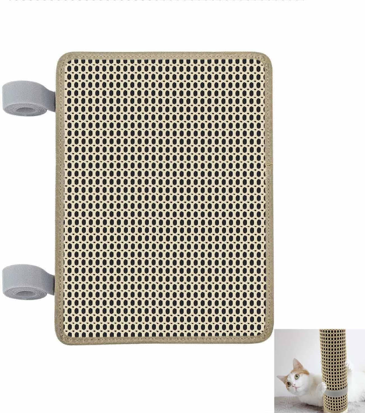 Cat Nail File Scratcher Wrapped Around Cat Scratching Post, 14.81x11.12 Inches, Cat Scratch Pad