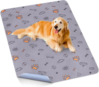Washable Pee Pads for Dogs, Extra Large 60"x48" Super Absorbent Reusable Training Dog Pads, 100%