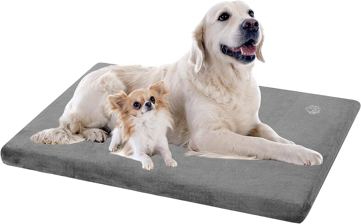 EMPSIGN Stylish Dog Bed Mat Dog Crate Pad Mattress Reversible (Cool & Warm), Water Proof Linings