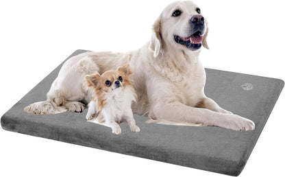 EMPSIGN Stylish Dog Bed Mat Dog Crate Pad Mattress Reversible (Cool & Warm), Water Proof Linings
