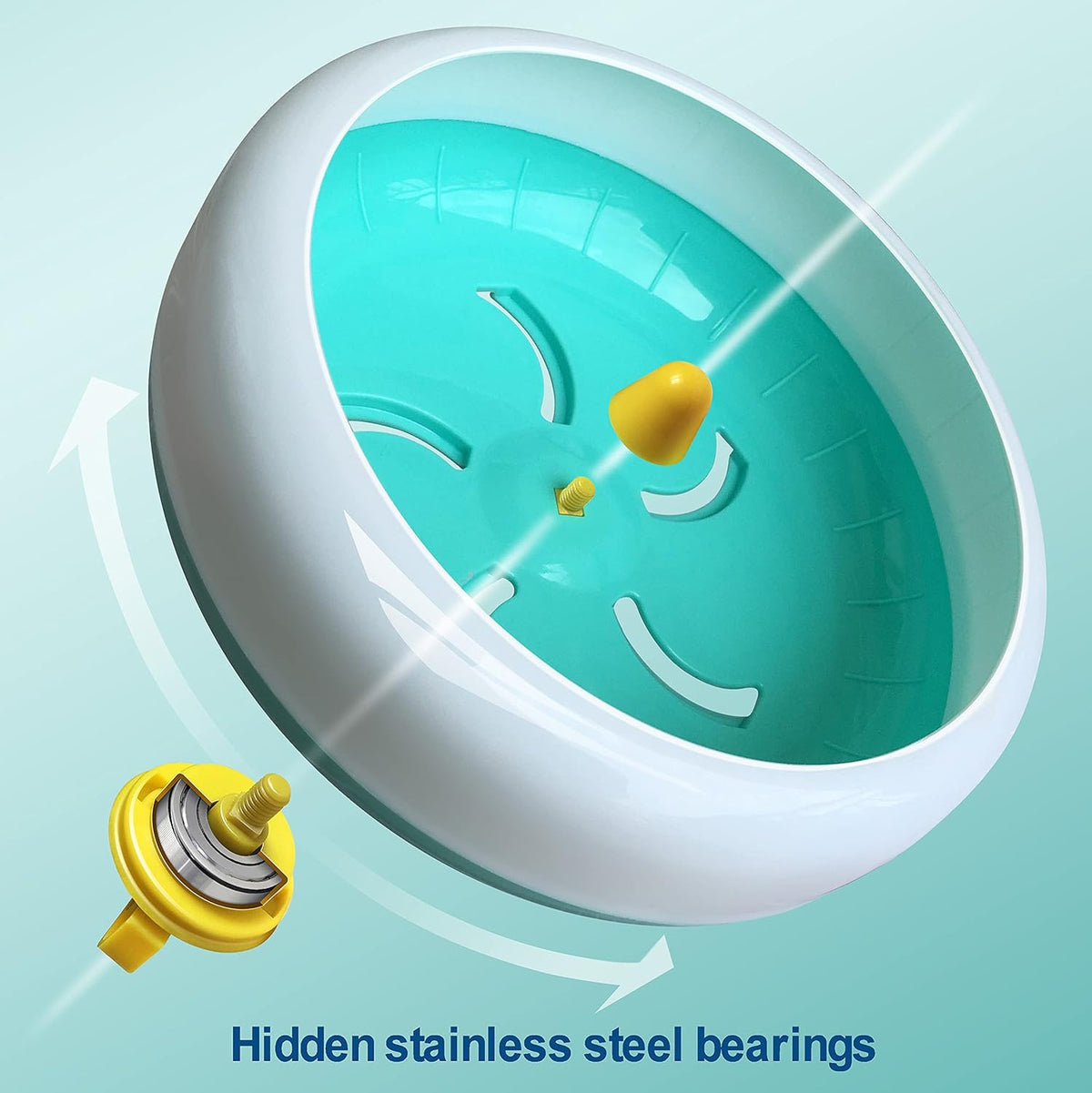 Hamster Silent Wheel, Super-Silent Small Animal Exercise Wheel Accessories, Quiet Hamster Running
