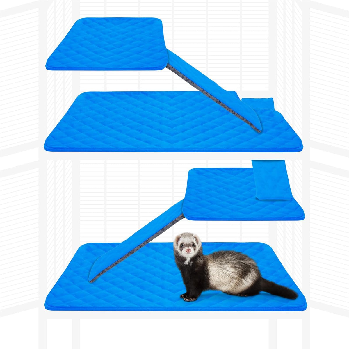 Paw Inspired Fitted Fleece Liners for Ferret Nation, Critter Nation Cage for Ferrets, Rats