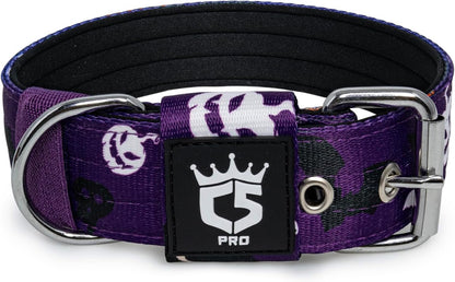 TSPRO Tactical Dog Collar 1.5 Inch Wide Thick Dog Collars with Heavy Duty Metal Buckle, Durable