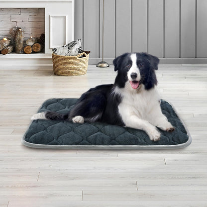 furrybaby Dog Bed Mat Flat Crate Mat with Anti-Slip Bottom Machine Washable Pet Kennel Pad for Dog
