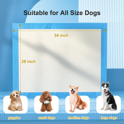 Gardner Pet Ultra Absorbent Thicker Dog Pee Pads Extra Large XL 28"x34" Leak-Proof Odor-Control