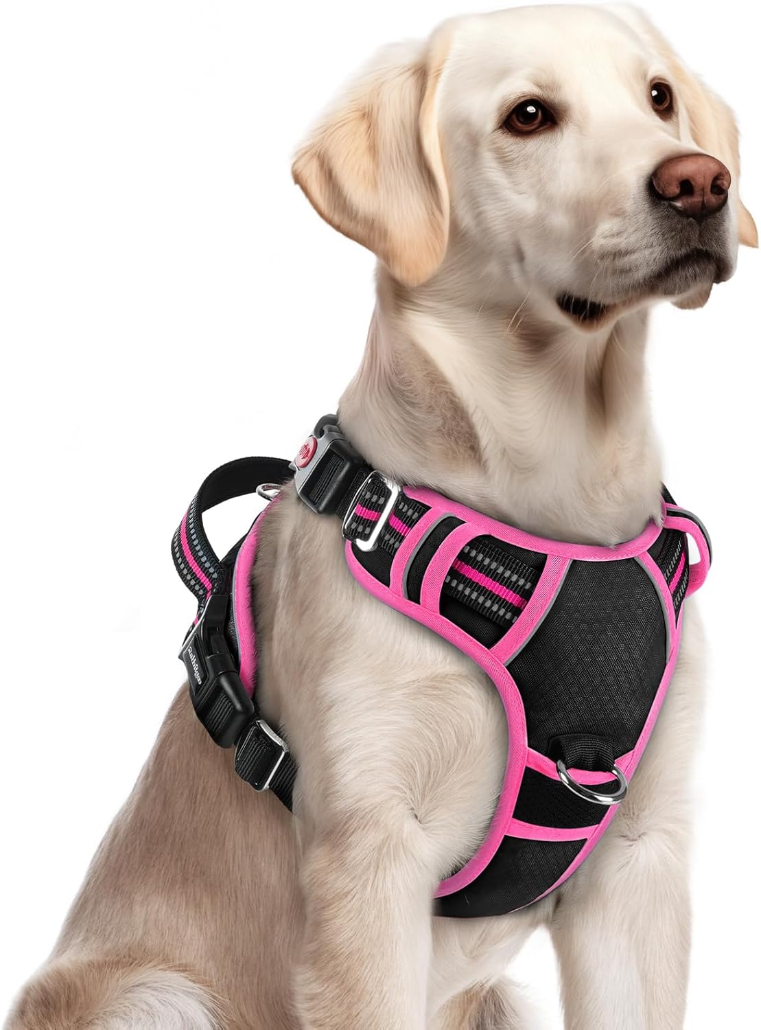 rabbitgoo Dog Harness for Large Dogs, No Pull Pet Vest with 3 Buckles, Adjustable Soft Padded Pet