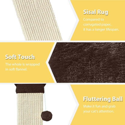 AGYM Cat Scratching Post, 32 Inch Cat Scratch Post for Cats and Kittens, Protect Your Furniture and