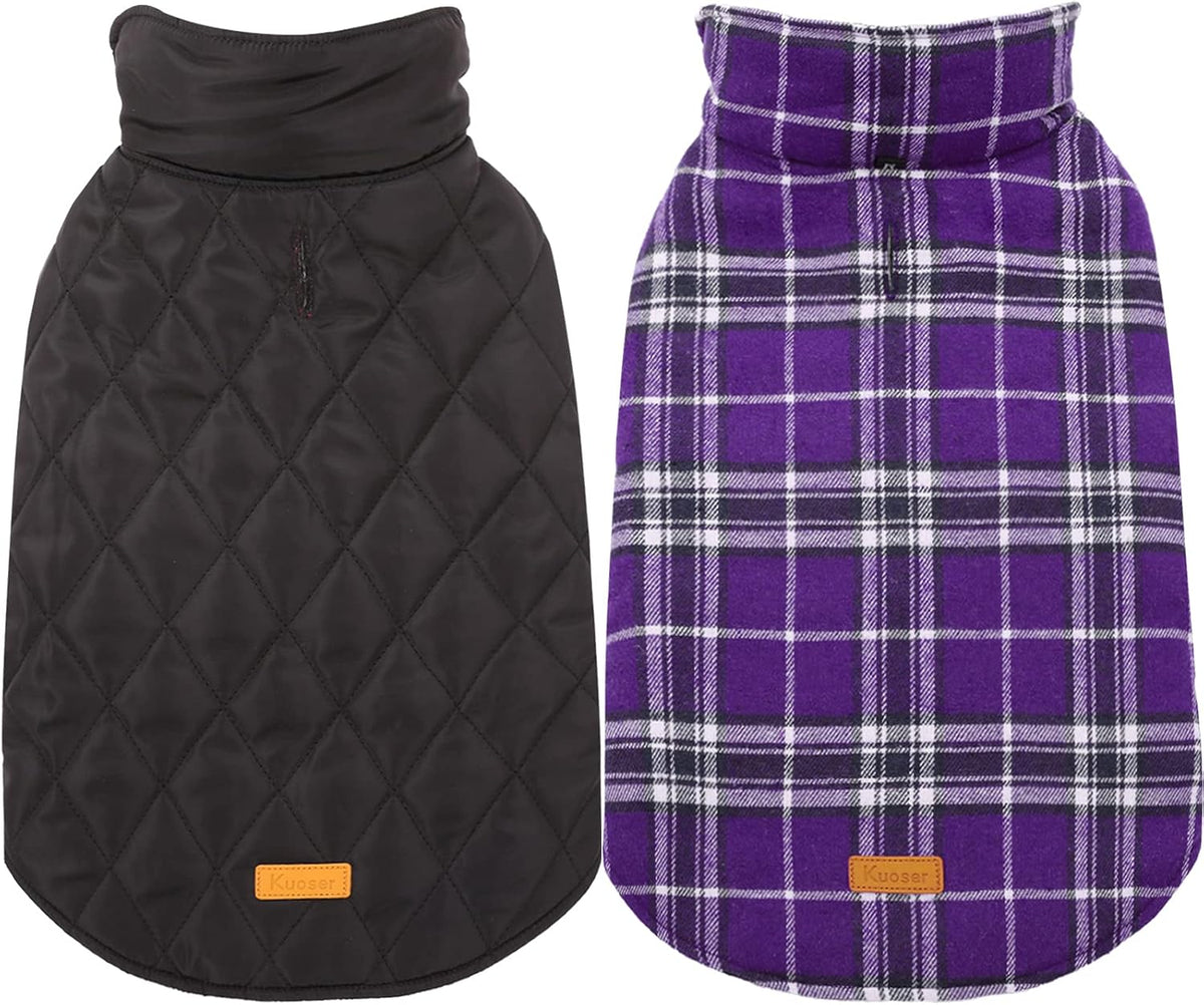 Kuoser Warm Dog Coat, Waterproof Dog Jacket for Extra Large Dogs, Adjustable Durable XXL Doggie
