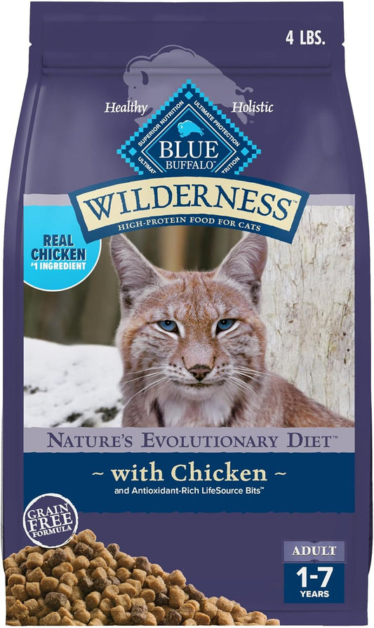 Blue Buffalo Wilderness Nature's Evolutionary Diet High-Protein, Grain-Free Natural Dry Food for