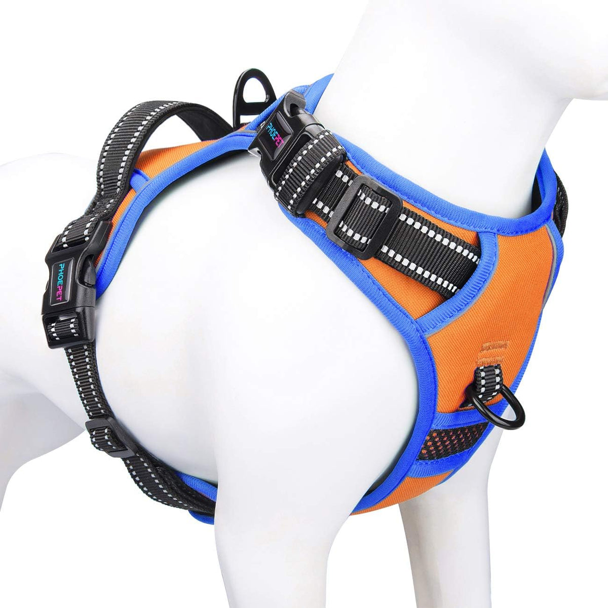 PHOEPET 2019 No Pull Dog Harnesses for Small Dogs Reflective Adjustable Front Clip Vest with Handle