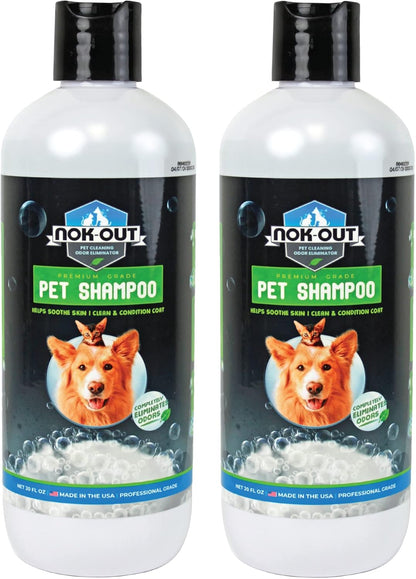 NOK OUT Premium Grade Pet Shampoo for Dogs and Cats, Veterinary Strength and Odor Eliminator