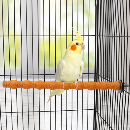Hypeety Wood Perch Stand Paw Grinding Stick Toy Colorful Pet Bird Cage Stand Platform for Bird