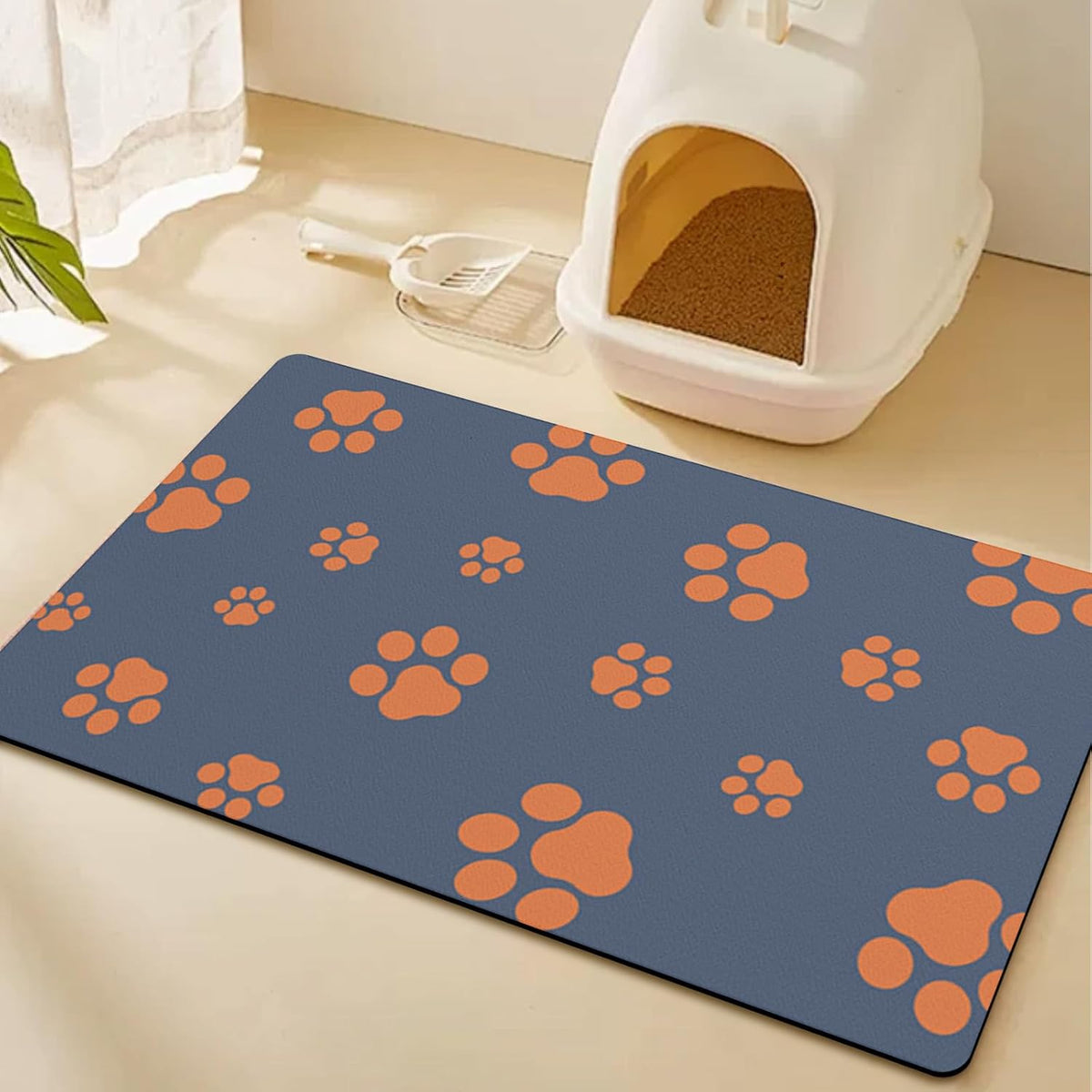 12"×20" Dog Food Mat-Absorbent Mat for Food and Water No Stains Quick Dry Cat Bowl Mat Non Skid Dog