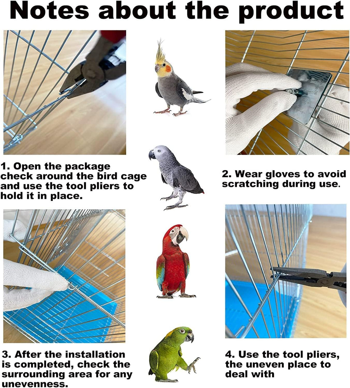 Small Bird Travel Cage-Lightweight Small Birds Starter Kit with Birdcages and Accessories Great for