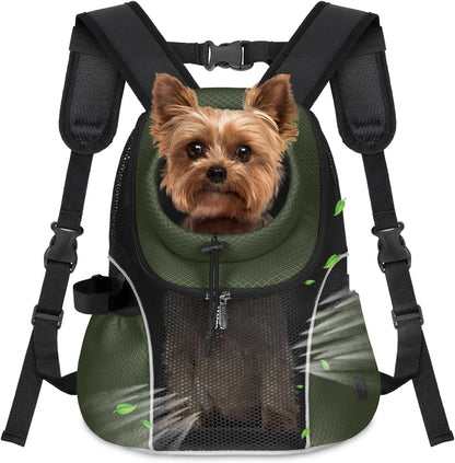 WOYYHO Pet Dog Carrier Backpack Small Dog Front Backpack Ventilated Mesh Dog Travel Back Pack with