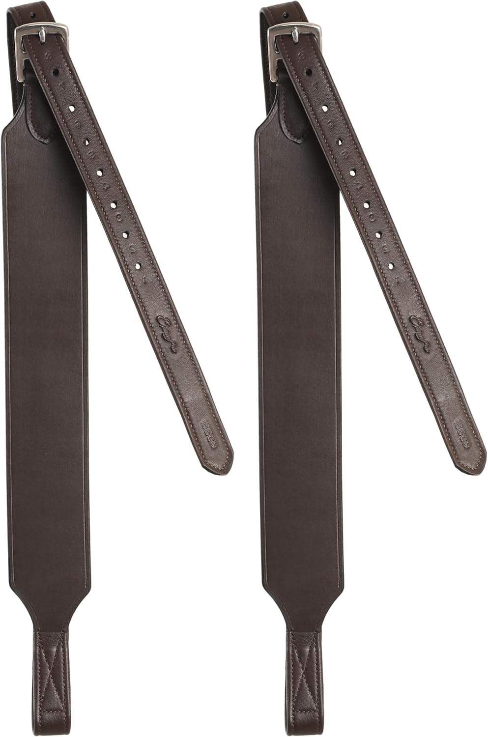 Exion Wide Stability Stirrup Leathers for English Saddles | Premium Cowhide Leather | Enhanced Leg
