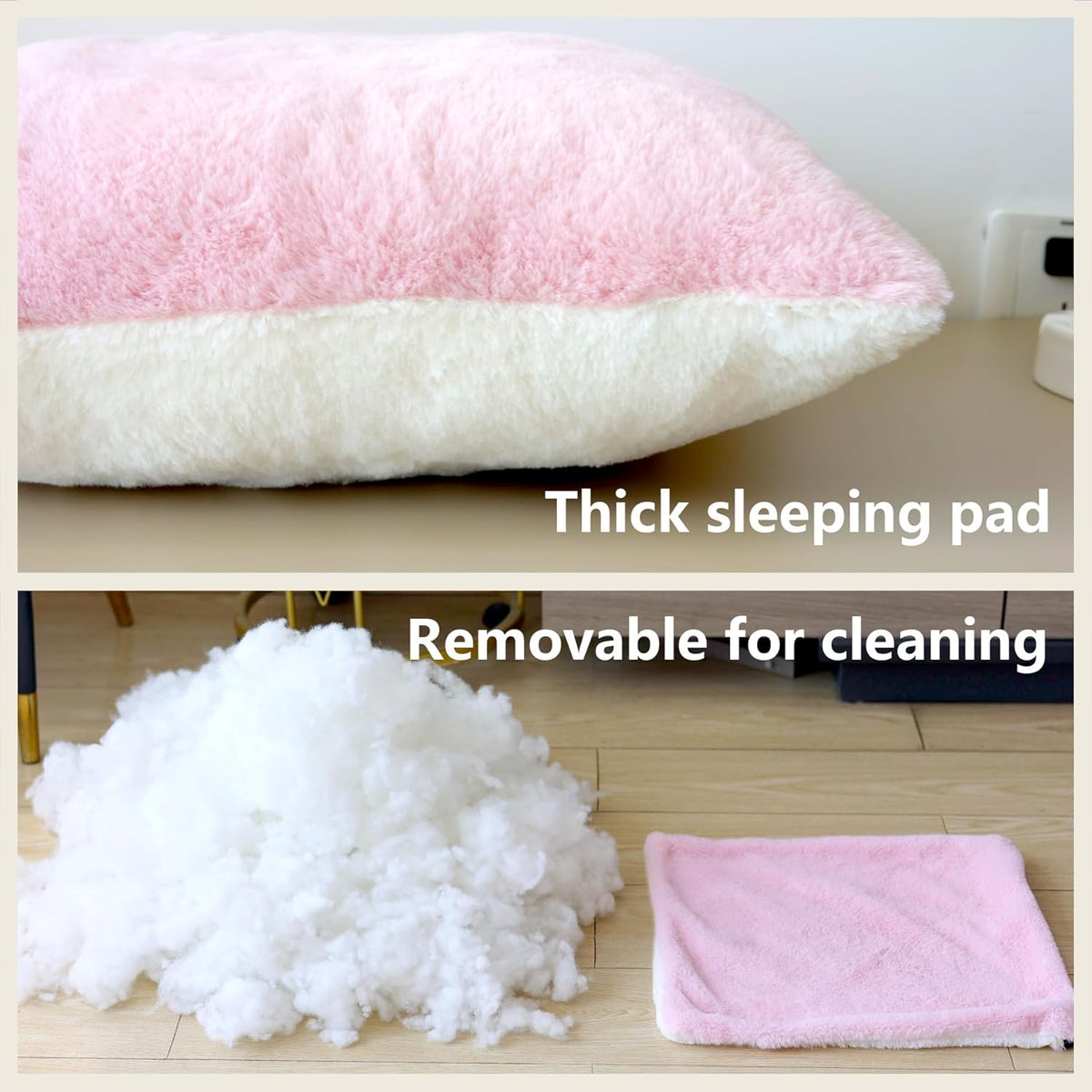 Cat Bed for Indoor Cats，Foldable cat cave，Anti-Slip & Water-Resistant Bottom，cat Houses for Indoor