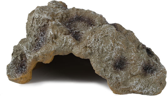 IBWell Resin Leopard Gecko Hide, True to Nature Reptile Rock for Bearded Dragon Hideout Snake Hides