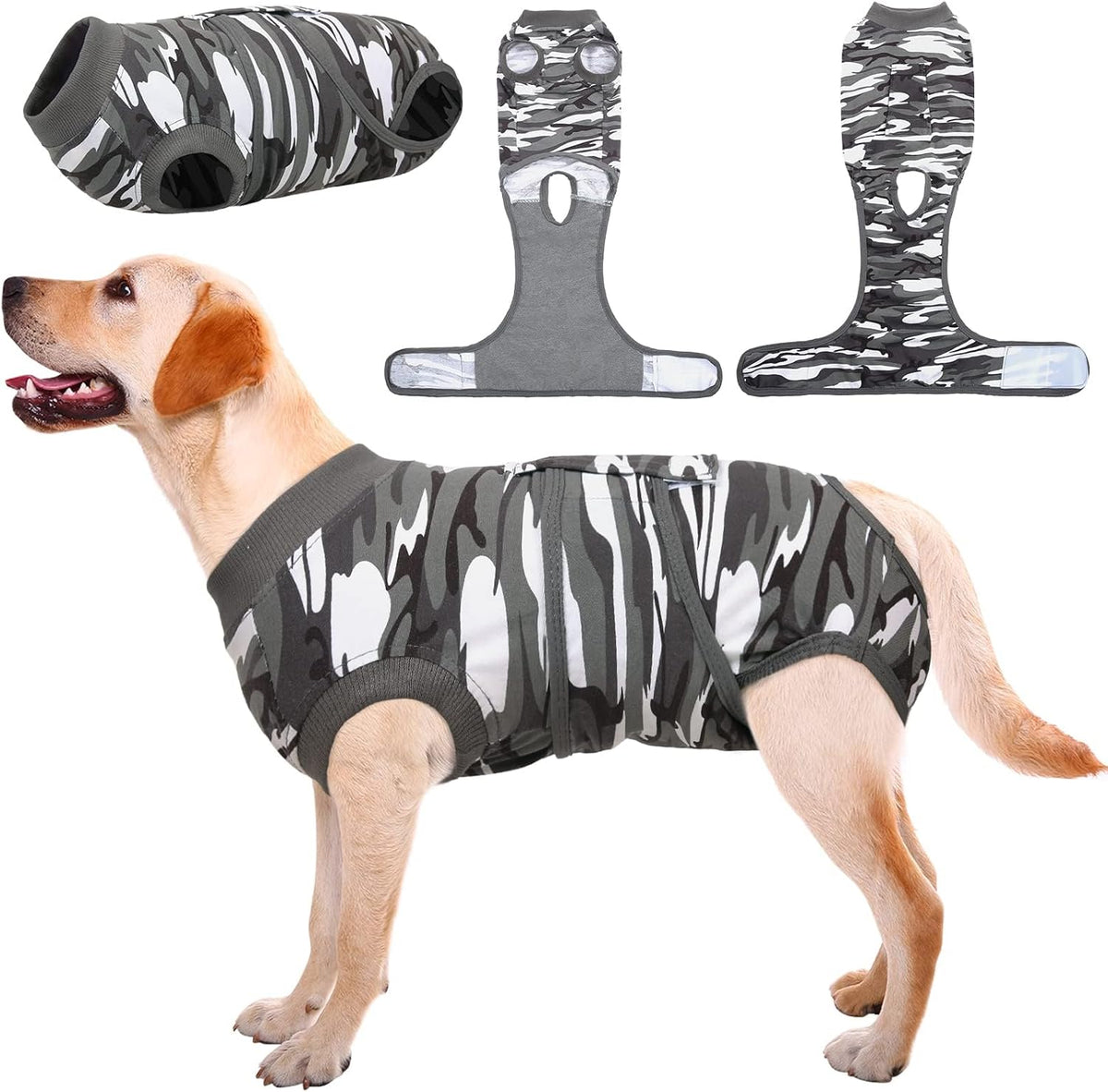 Kuoser Recovery Suit for Dogs Cats After Surgery, Professional Pet Recovery Shirt Dog Abdominal