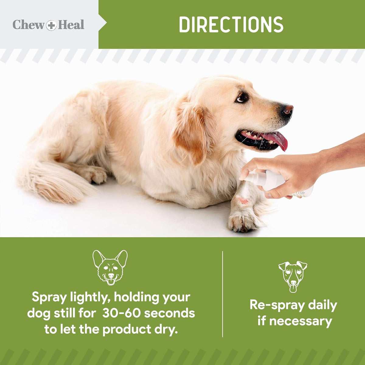 Pet Liquid Bandage for Dogs - 8 oz Spray with Aloe - Wound Care for Dogs Including Cuts, Scrapes