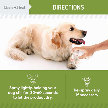 Pet Liquid Bandage for Dogs - 8 oz Spray with Aloe - Wound Care for Dogs Including Cuts, Scrapes