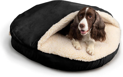 Snoozer Luxury Cozy Cave Dog Bed - Indoor Dog Bed with Cover Cave, Covered Calming Burrow for Small